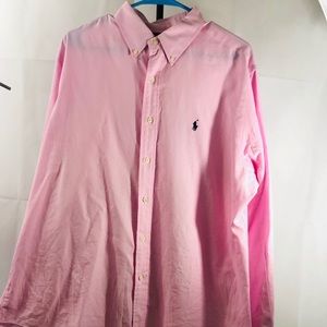 Men's Polo Ralph Lauren Long-Sleeve  Shirt Pink